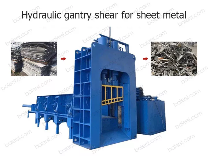 Hydraulic gantry shear
