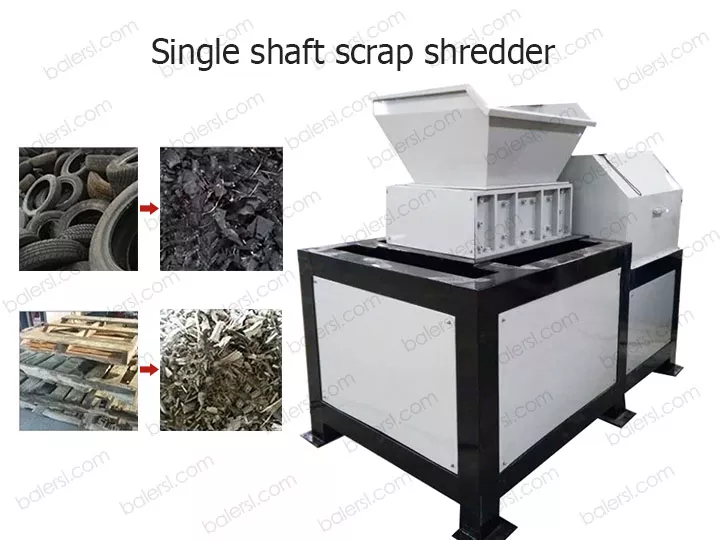 Single shaft shredder