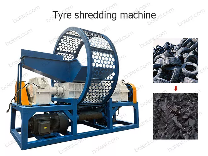 Máquina trituradora de neumáticos