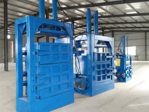 Empacadora vertical de reciclaje de metales