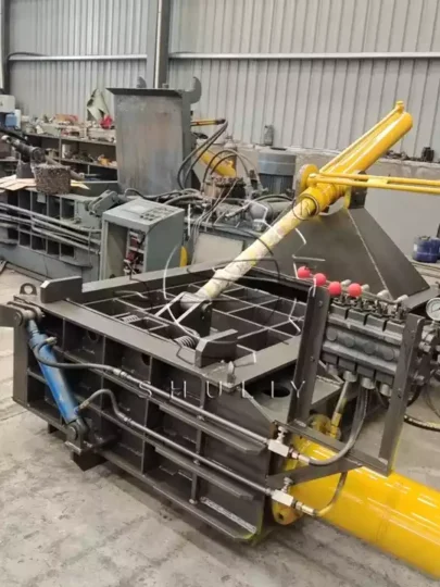 metal baling recycling machine